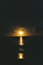 Coucher de soleil sur la plage