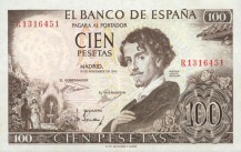 100 Pesetas 19.11.1965