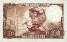 100 Pesetas 19.11.1965