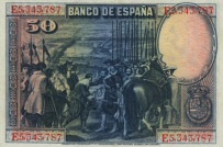 50 Pesetas 15.8.1928