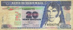 20 Quetzales 12.8.1992