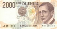 2000 Lires 3.10.1990