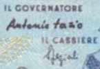 Signatures de Fazio et Speziali