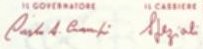 Signatures de Ciampi et Speziali