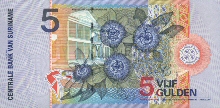 5 Florins surinamiens 1.1.2000