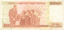 100000 Livres turques 1970 (1992)