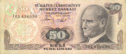 50 Livres turques 1970