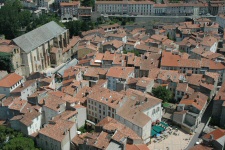 Eglise Saint Volutien et le centre historique de Foix