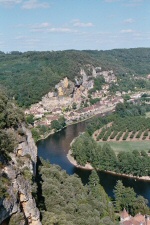 La Roque Gageac - Vue des jardins de Marqueyssac
