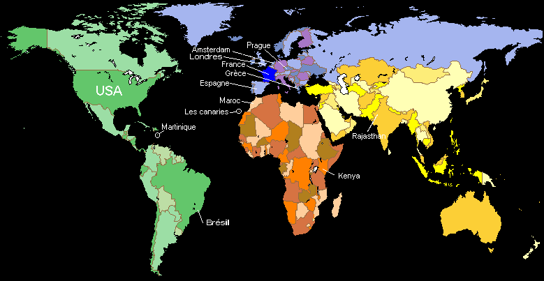 Carte du Monde