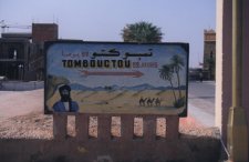 Panneau direction Tombouctou