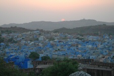 Citadelle de Jodhpur - Coucher de soleil sur la ville bleue