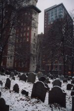 Old Granary Burying Ground sous la neige