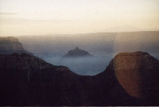 Lever de soleil sur Bright Angel point